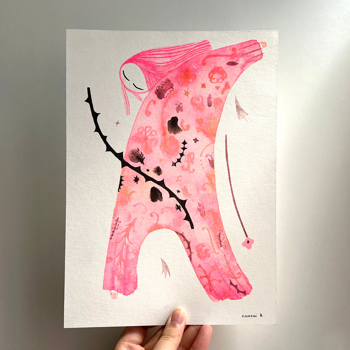 creature of peace - A4 Print by Namsai K.