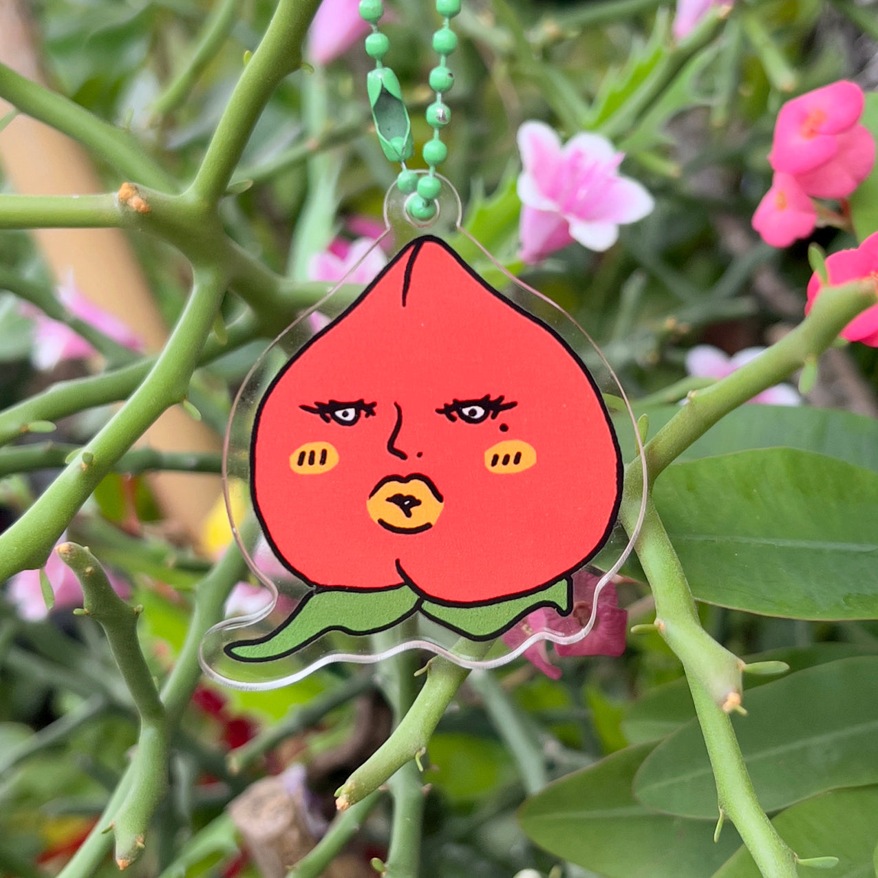 Keychain - Sassy Peach