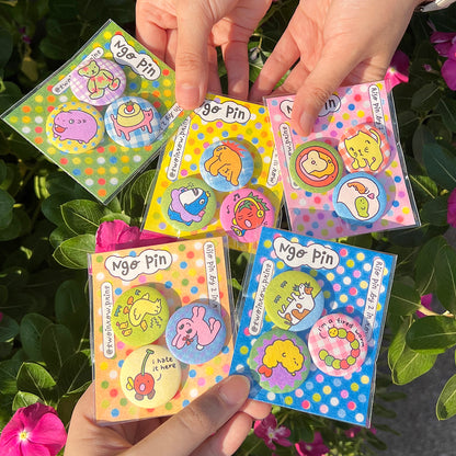 Risograph Pin Set