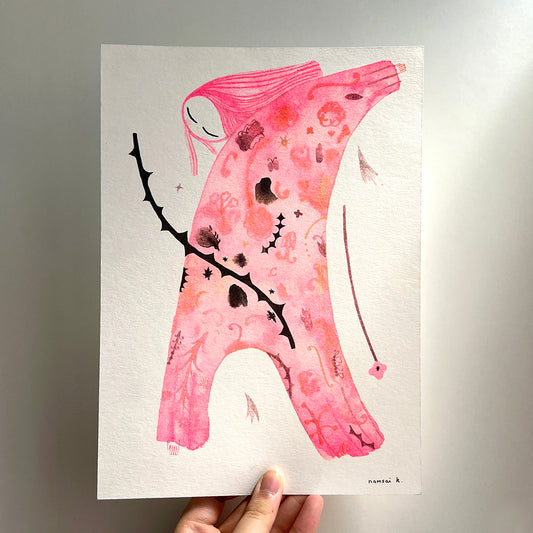 creature of peace - A4 Print by Namsai K.