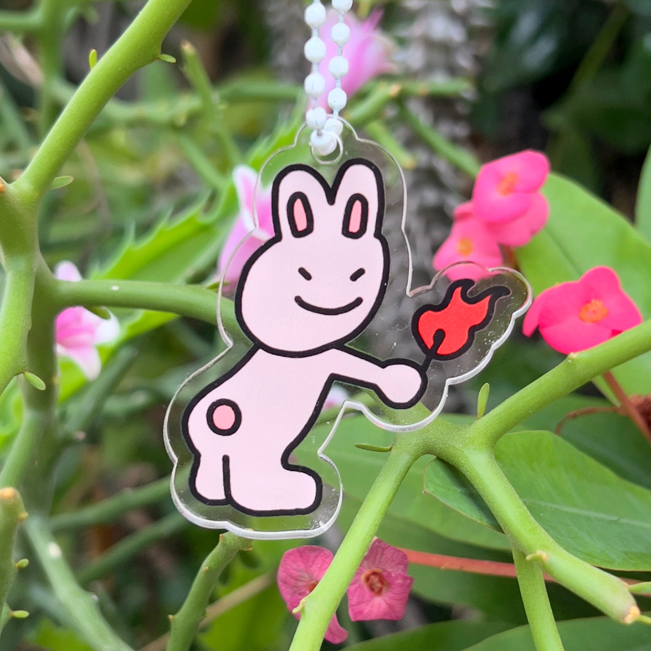 Keychain - Fire Rabbit