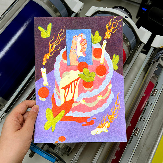 Happy Birthday - A4 Print by Wunmoon