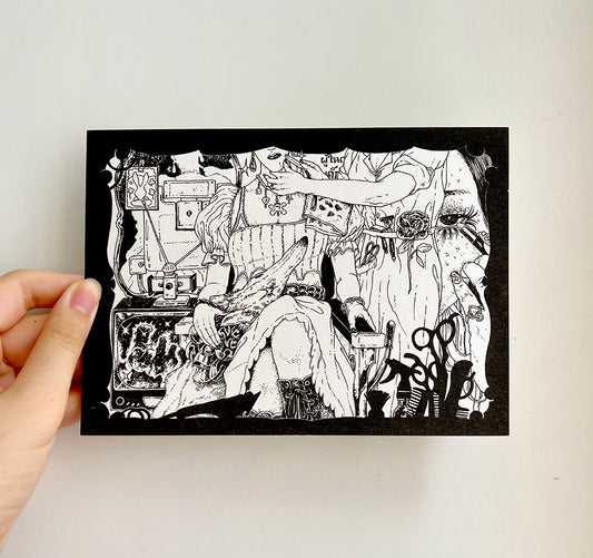 At the Barber's Shop - A5 Print by Ranuth Tong