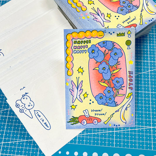 Crazy Garden - A6 Print