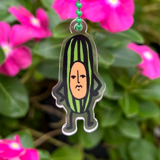 Keychain - Annoyed Cucumber