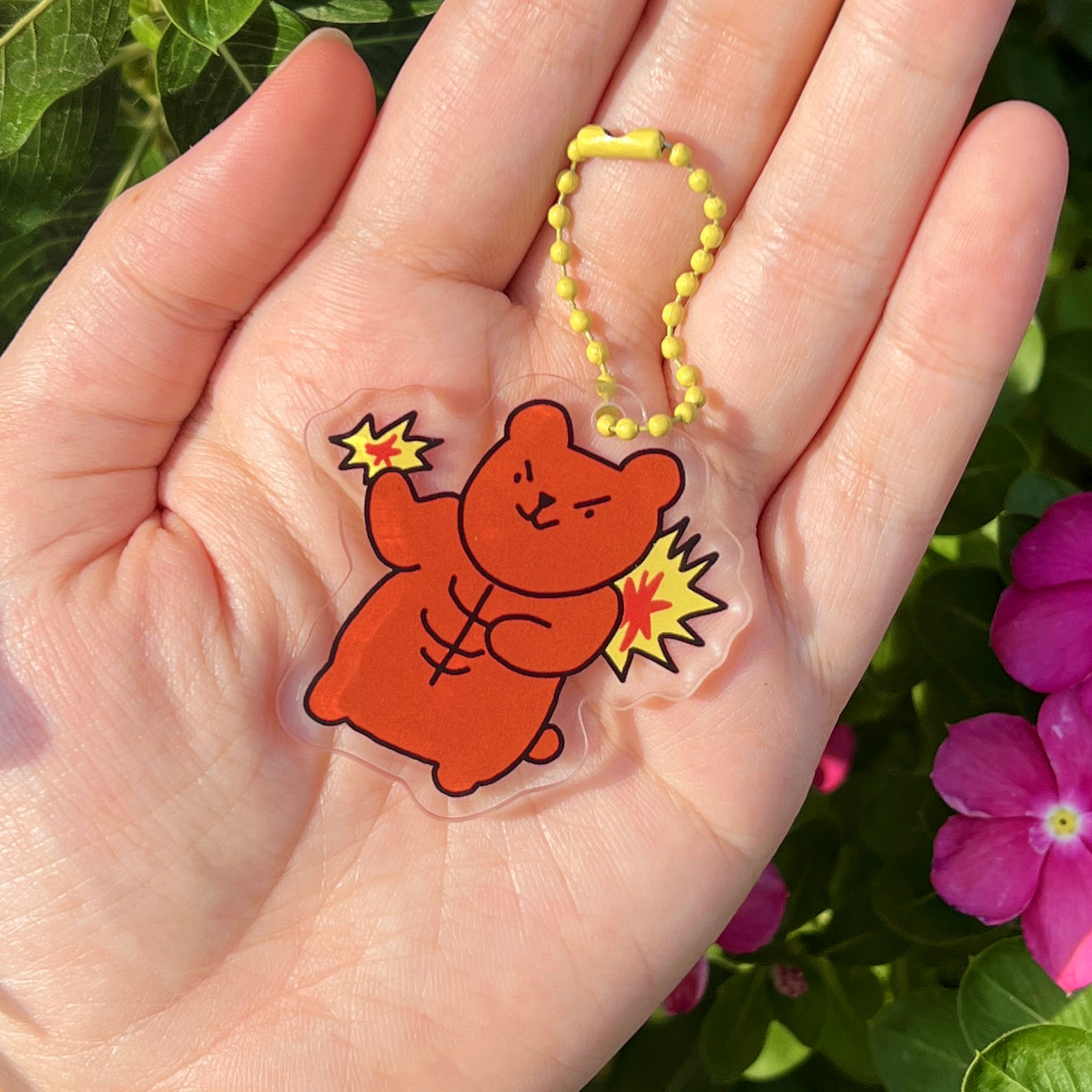 Keychain - Fighting Bear