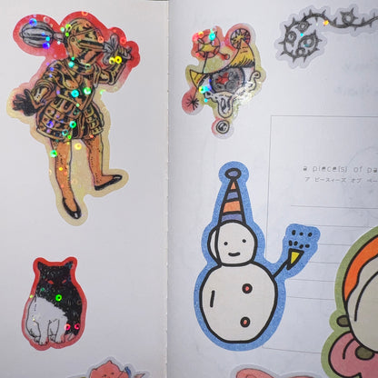 November (K)nights Risograph Sticker Sheet