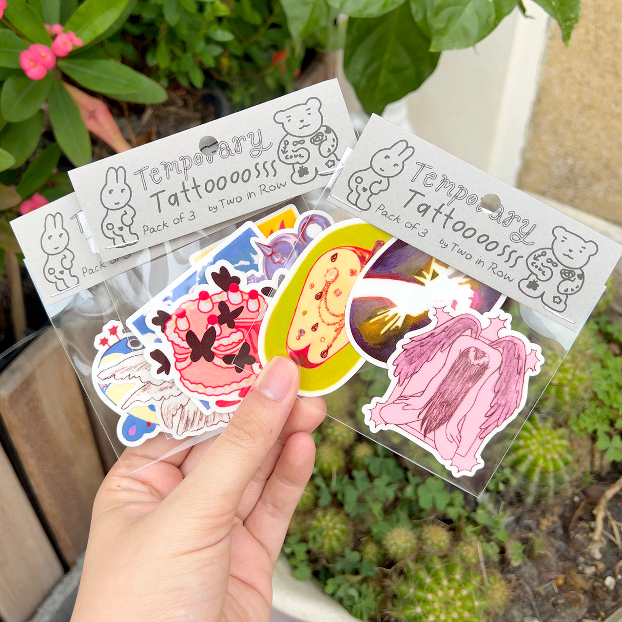 Temporary Tattoo - 3pcs Random Set
