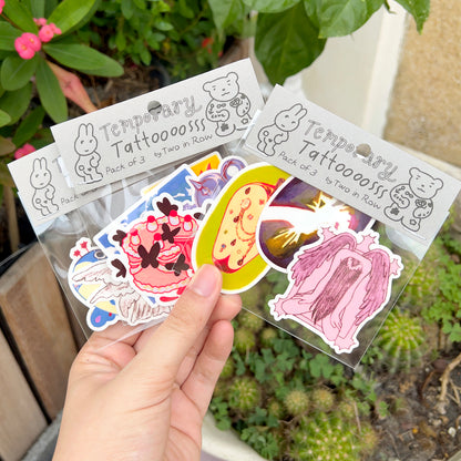 Temporary Tattoo - 3pcs Random Set