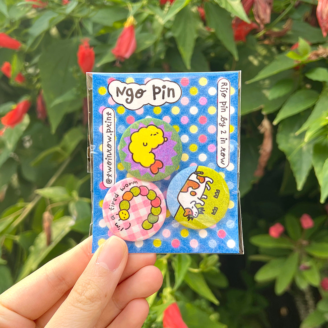 Risograph Pin Set