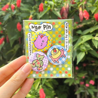 Risograph Pin Set