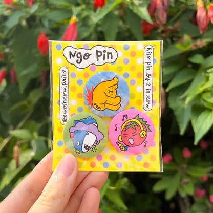 Risograph Pin Set